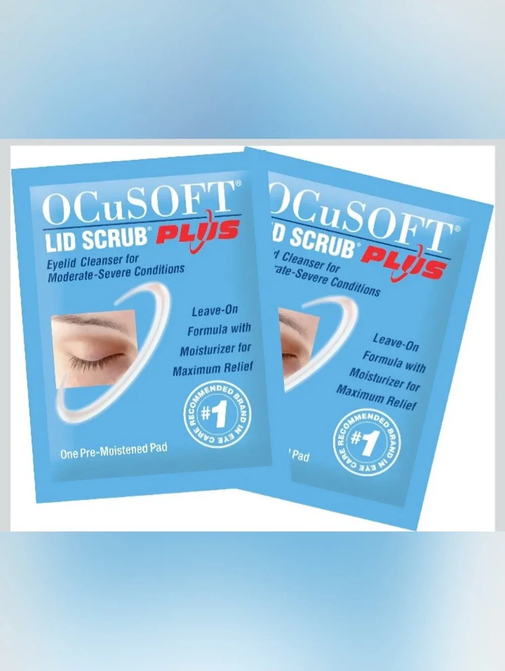 Lid Scrub Plus Eyelid Cleanser Pads — Blue 35 Ct Single Packaging